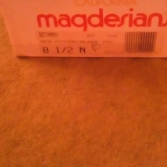 💲Red Python Heels - Picture 3 of 3